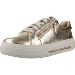 Buty CLARKS 26185916C Złoty. Żółte trekkingi Clarks, ze skóry, trekkingowe. Za 514.60 zł.