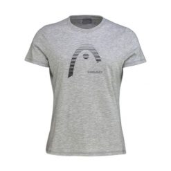 T-shirt damski Club Lara. Szare t-shirty Head, xl, bez wzorów, z bawełny, bez kołnierzyka, bez ramiączek. W wyprzedaży za 101.50 zł.