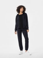 4F Spodnie dresowe joggery damskie XS. Niebieskie spodnie dresowe 4f, xs, bez wzorów, z bawełny. W wyprzedaży za 79.99 zł.