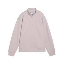Damska bluza Essentials Elevated Standard z krótkim zamkiem PUMA. Czerwone bluzy Puma, m, bez wzorów, z bawełny, bez kaptura. Za 219.00 zł.