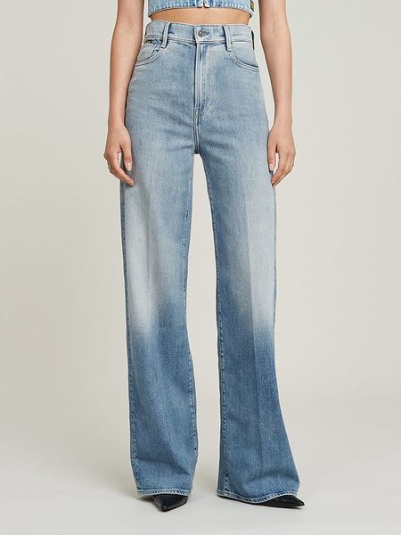 G-Star Dżinsy - Loose fit - w kolorze błękitnym rozmiar: W30/L32. Niebieskie jeansy G-Star, l, z aplikacjami, z podwyższonym stanem. Za 235.50 zł.