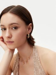 Guess Kolczyki JUBE0 5236JW Złoty. Żółte kolczyki Guess, metalowe. Za 179.99 zł.