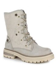 Kimberfeel Botki zimowe "Yasmine" w kolorze kremowym rozmiar: 35. Brązowe botki Kimberfeel, na zimę, bez wzorów, z materiału, bez obcasa, bez zapięcia. Za 339.99 zł.