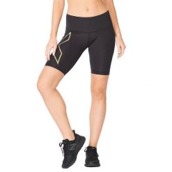 Damskie spodenki kompresyjne o średnim kroju 2XU Light Speed. Czarne bielizna sportowa 2XU, xl, bez wzorów. Za 366.45 zł.