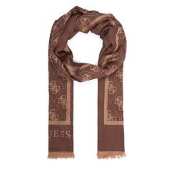 Szal Guess. Brązowe szaliki Guess, z aplikacjami. Za 234.99 zł.