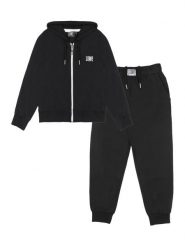 Bluza z bawełna z kaptur na czas wolny na co dzień. Czarne bluzy LEONE 1947 APPAREL, bez wzorów, z bawełny, bez kaptura. Za 218.92 zł.