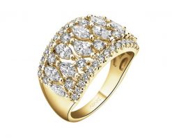 Pierścionek z żółtego złota z diamentami - 1,75 ct - próba 585. Żółte pierścionki Apart, z diamentem, złote. Za 25,990.00 zł.