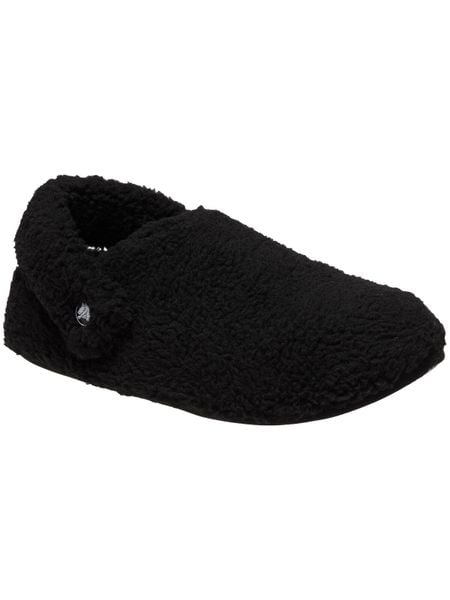 Kapcie Crocs Classic Cozzzy Dorośli. Czarne obuwie domowe Crocs, bez wzorów, z futra, bez zapięcia. Za 234.30 zł.