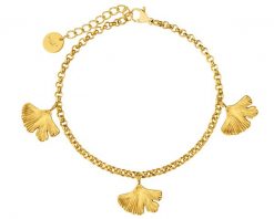 Bransoletka ze stali szlachetnej - miłorząb. Bransoletki Elixa, ze stali. Za 159.00 zł.