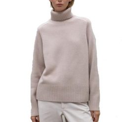 Ecoalf Model Caquialf Knit Kolor Rose. Czerwone swetry Ecoalf, bez wzorów, z tkaniny, bez ramiączek. W wyprzedaży za 585.65 zł.