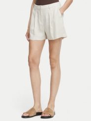 Vero Moda Szorty materiałowe Rosie 10346913 Beżowy jasny Loose Fit. Brązowe szorty Vero Moda, bez wzorów, z materiału. Za 95.99 zł.