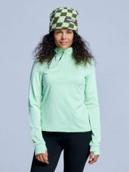 Bluza narciarska - Damskie - Arctic 2.0 - Avocado. Zielone bluzy POEDERBAAS, na zimę, m, bez wzorów, z elastanu, bez kaptura. Za 177.72 zł.