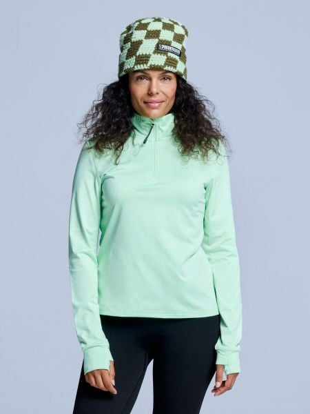 Bluza narciarska - Damskie - Arctic 2.0 - Avocado. Zielone bluzy POEDERBAAS, m, bez wzorów, z elastanu, bez kaptura. Za 177.72 zł.