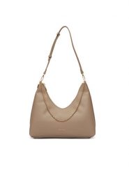 Calvin Klein Torebka Emblem Hw Pebble Shoulder Bag LV04F3495G Beżowy. Brązowe torebki klasyczne Calvin Klein, bez wzorów, ze skóry, bez dodatków. Za 569.99 zł.