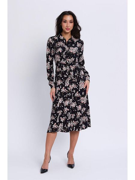 Marks & Spencer Sukienka koszulowa w kolorze czarno-różowo-białym rozmiar: 34/L31. Białe sukienki Marks & Spencer, l, bez wzorów, z wiskozy, bez kołnierzyka, bez ramiączek, midi, koszulowe. Za 52.79 zł.