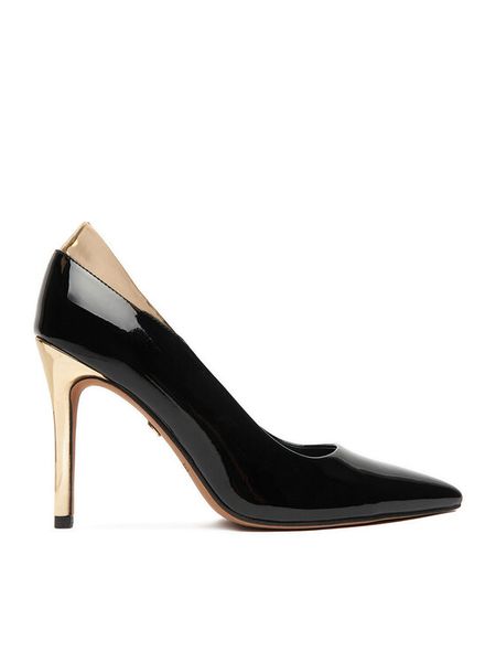 Nine West Szpilki CEO-FARAH-01 Czarny. Czarne szpilki Nine West, bez wzorów, z materiału, bez obcasa, na szpilce, bez zapięcia. Za 249.99 zł.