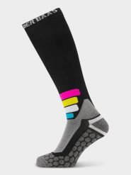 Skarpety narciarskie unisex Poederbaas Kompresja techniczna Pro Merino 1 para. Czarne skarpety POEDERBAAS, bez wzorów, z materiału. Za 199.42 zł.