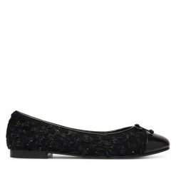 Baleriny Tory Burch. Czarne baleriny Tory Burch, bez wzorów, bez obcasa. Za 1,589.00 zł.