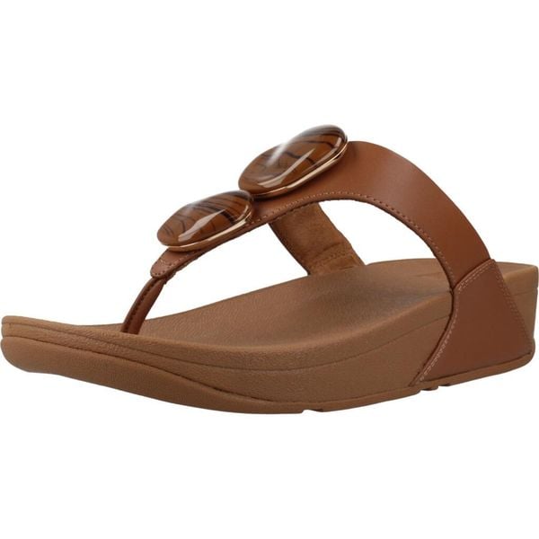 Sandały FITFLOP LULU MARBLED STONE Brązowy. Brązowe sandały FIT FLOP, bez wzorów, z materiału, bez obcasa, bez zapięcia. Za 530.50 zł.