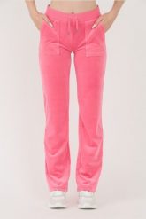 JUICY COUTURE Różowe damskie spodnie dresowe Del Ray Pocketed Pant, Rozmiar S. Czerwone spodnie dresowe Juicy Couture, s, bez wzorów, z dresówki. W wyprzedaży za 319.99 zł.