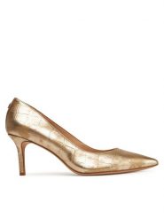 LAUREN RALPH LAUREN Szpilki 802966871001 Złoty. Żółte szpilki Lauren Ralph Lauren, bez wzorów, ze skóry, bez obcasa, na szpilce, bez zapięcia. Za 429.99 zł.
