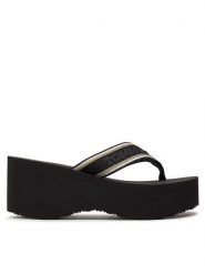 Tommy Hilfiger Japonki Im Platform Beach Sandal FW0FW08236 Czarny. Czarne klapki TOMMY HILFIGER, bez wzorów, z materiału, bez obcasa. Za 159.99 zł.