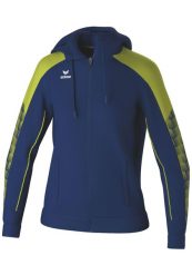 Damska bluza dresowa z kapturem Erima Evo Star. Niebieskie bluzy Erima, bez wzorów, z dresówki, z kapturem. Za 243.00 zł.