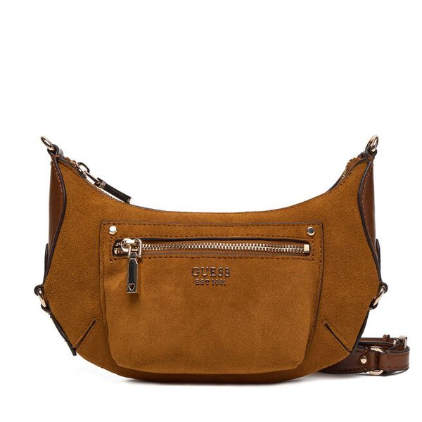 Torebka Guess. Brązowe torebki klasyczne Guess, z aplikacjami, bez dodatków. Za 589.99 zł.