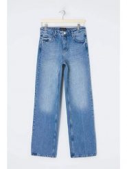 Trendyol Dżinsy - Regular fit - w kolorze niebieskim rozmiar: 42. Niebieskie jeansy Trendyol, bez wzorów, z podwyższonym stanem. Za 135.95 zł.