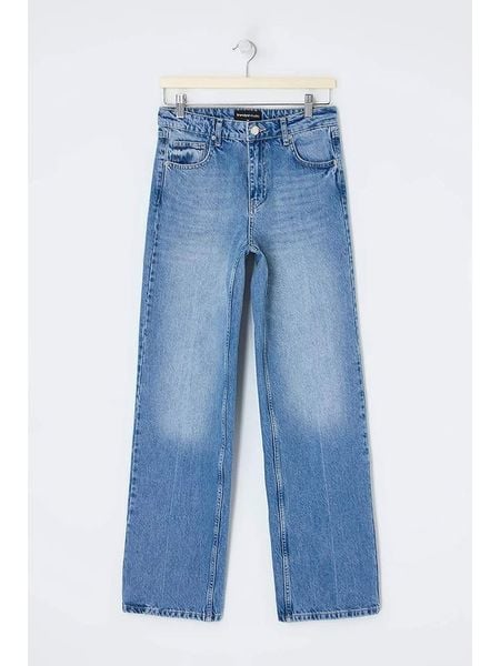 Trendyol Dżinsy - Regular fit - w kolorze niebieskim rozmiar: 42. Niebieskie jeansy Trendyol, bez wzorów, z podwyższonym stanem. Za 149.95 zł.