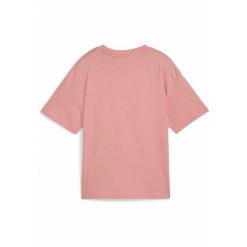 Młodzieżowa koszulka Essentials Boxy PUMA Pink Fruit. Czerwona bluzki Puma, m, bez wzorów, eleganckie, bez kołnierzyka, bez ramiączek. Za 79.00 zł.