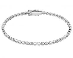 Bransoletka z białego złota z brylantami - 19 cm - 1,12 ct - próba 585. Białe bransoletki Apart, z brylantem, złote. Za 15,490.00 zł.