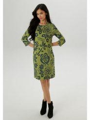 Aniston Sukienka w kolorze zielonym rozmiar: 48. Zielone sukienki Aniston, na co dzień, bez wzorów, z wiskozy, bez kołnierzyka, bez ramiączek, mini, proste. Za 95.99 zł.