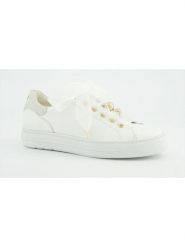 Paul Green Skórzane sneakersy w kolorze kremowym rozmiar: 41. Brązowe trampki Paul Green, bez wzorów, ze skóry, bez zapięcia. Za 410.94 zł.