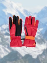4F Rękawiczki narciarskie Thinsulate membrana 5000 damskie - różowe S. Czerwone rękawiczki 4f, bez wzorów, z materiału. Za 249.99 zł.
