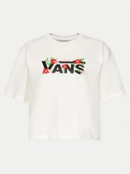 Vans T-Shirt Fleurs Os Crop Ss VN000JG7 Écru Regular Fit. T-shirty Vans, xl, bez wzorów, z bawełny, bez kołnierzyka, bez ramiączek. Za 89.99 zł.
