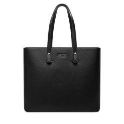 Torebka Nine West. Czarne shopper Nine West, bez wzorów, bez dodatków. Za 249.99 zł.