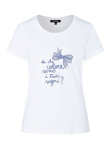 More & More Koszulka w kolorze białym rozmiar: 40. Białe bluzki More & More, bez wzorów, bez kołnierzyka, bez ramiączek. Za 139.95 zł.