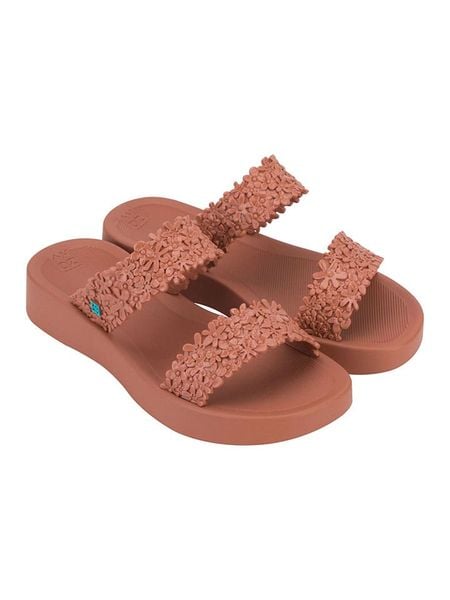 Zaxy Klapki "Primavera" w kolorze pomarańczowym rozmiar: 40. Pomarańczowe klapki Zaxy, bez wzorów, z otwartym noskiem, bez obcasa, na platformie. Za 64.95 zł.