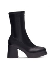 Jenny Fairy Botki ALESHIA LS5967-03 Czarny. Czarne botki Jenny Fairy, bez wzorów, z syntetyku, bez obcasa, na słupku, bez zapięcia. Za 143.99 zł.