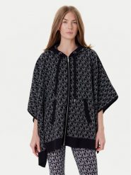 MICHAEL Michael Kors Ponczo MT561CCK87 Czarny Relaxed Fit. Czarne swetry MICHAEL Michael Kors, m, bez wzorów, z wełny, bez ramiączek. Za 1,299.00 zł.