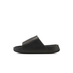 Klapki damskie Nike DX4816001. Czarne klapki Nike, bez wzorów, z materiału, bez obcasa. Za 414.00 zł.