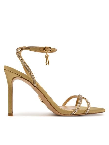 Steve Madden Sandały 11005123 Złoty. Żółte sandały Steve Madden, bez wzorów, ze skóry, bez obcasa, na szpilce, bez zapięcia. Za 519.99 zł.