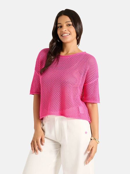 LIEBLINGSSTÜCK Sweter w kolorze różowym rozmiar: 46. Różowe swetry LIEBLINGSSTÜCK, bez wzorów, bez ramiączek. Za 274.95 zł.