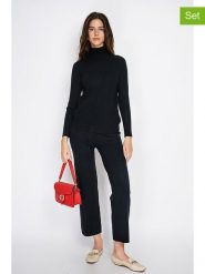 William de Faye 2-częściowy zestaw w kolorze czarnym rozmiar: 40. Czarne golfy William de Faye, bez wzorów, z kaszmiru, bez ramiączek. Za 173.99 zł.