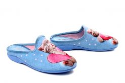Sanital Flex Z33813X azulina, klapki damskie. Niebieskie klapki Sanital-Flex, bez wzorów, bez obcasa. Za 138.90 zł.
