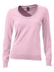 Heine Sweter w kolorze jasnoróżowym rozmiar: 40. Różowe swetry Heine, bez wzorów, z bawełny, bez ramiączek. Za 78.99 zł.