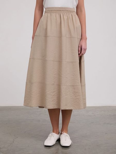 BGN Spódnica w kolorze beżowym rozmiar: 38. Brązowe spódnice BGN, na imprezę, bez wzorów, midi. Za 69.91 zł.