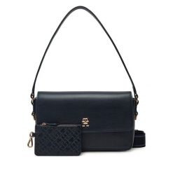 Torebka Tommy Hilfiger. Niebieskie torebki klasyczne TOMMY HILFIGER, bez wzorów, bez dodatków. Za 339.99 zł.