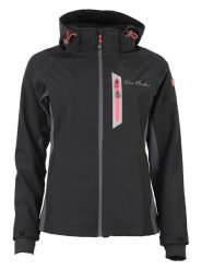 Peak Mountain Kurtka softshellowa "Acluny" w kolorze czarnym rozmiar: L. Czarne kurtki sportowe Peak Mountain, l, bez wzorów, bez kaptura, outdoorowe. Za 222.95 zł.